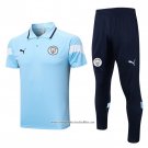 Conjunto Polo Manchester City 2022-2023 Blue