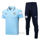 Conjunto Polo Manchester City 2022-2023 Blue