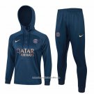 Sweatshirt Tracksuit Paris Saint-Germain 2023-2024 Kid Blue Oscuro