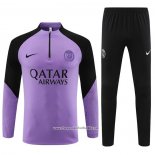 Sweatshirt Tracksuit Paris Saint-Germain 2023-2024 Kid Purpura