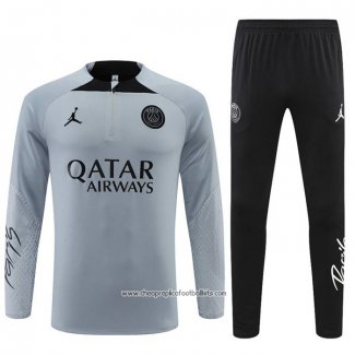 Sweatshirt Tracksuit Paris Saint-Germain Jordan 2022-2023 Grey