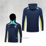 Chaqueta con Capucha del Brazil 2022-2023 Blue