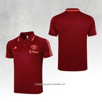 Manchester United Shirt Polo 2023-2024 Red