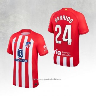 Atletico Madrid Player Barrios Home Shirt 2023-2024