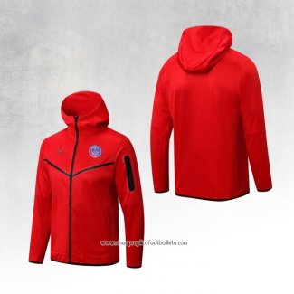 Chaqueta con Capucha del Paris Saint-Germain Jordan 2022-2023 Red