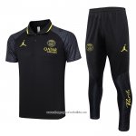 Conjunto Polo Paris Saint-Germain Jordan 2023-2024 Black