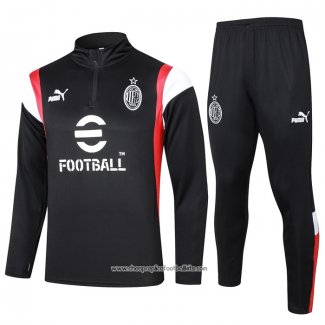 Sweatshirt Tracksuit AC Milan 2023-2024 Black