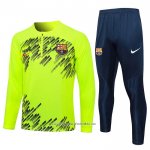 Sweatshirt Tracksuit Barcelona 2024-2025 Green Fluorescente