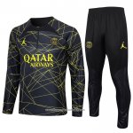 Sweatshirt Tracksuit Paris Saint-Germain Jordan 2023-2024 Kid Black