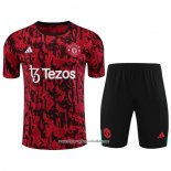 Tracksuit Manchester United 2023-2024 Short Sleeve Red - Shorts