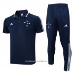 Conjunto Polo Cruzeiro 2023-2024 Blue