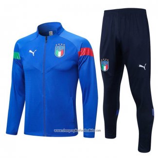 Jacket Tracksuit Italy 2022-2023 Blue