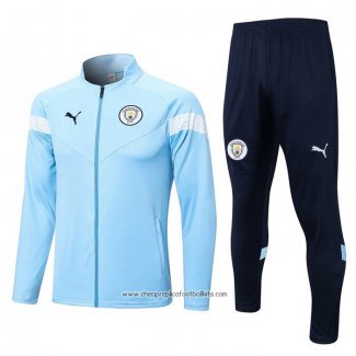 Jacket Tracksuit Manchester City 2022-2023 Light Blue