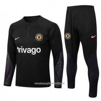 Sweatshirt Tracksuit Chelsea 2022-2023 Black