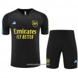 Tracksuit Arsenal 2023-2024 Short Sleeve Black - Shorts