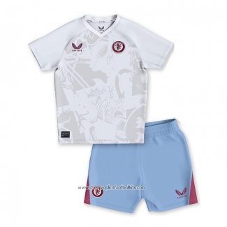 Aston Villa Away Shirt 2023-2024 Kid