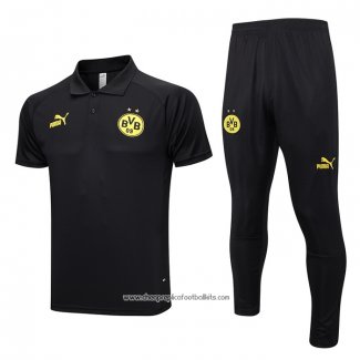 Conjunto Polo Borussia Dortmund 2023-2024 Black