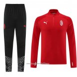 Sweatshirt Tracksuit AC Milan 2023-2024 Dark Red