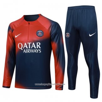 Sweatshirt Tracksuit Paris Saint-Germain 2023-2024 Red