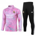 Sweatshirt Tracksuit Real Madrid 2023-2024 Rosa