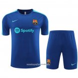 Tracksuit Barcelona 2023-2024 Short Sleeve Blue - Shorts