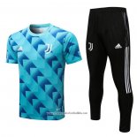 Tracksuit Juventus 2022-2023 Short Sleeve Blue