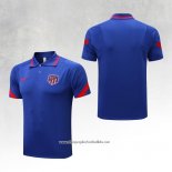 Atletico Madrid Shirt Polo 2022-2023 Blue