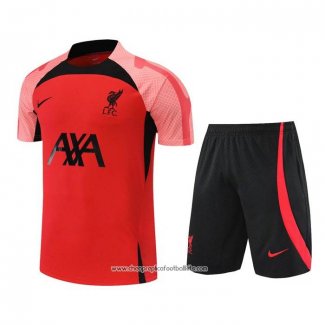 Tracksuit Liverpool 2022-2023 Short Sleeve Red - Shorts