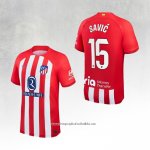 Atletico Madrid Player Savic Home Shirt 2023-2024