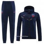 Hooded Tracksuit Barcelona 2022-2023 Blue