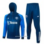 Sweatshirt Tracksuit Manchester United 2023-2024 Blue