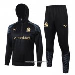 Sweatshirt Tracksuit Olympique Marseille 2023-2024 Black and Grey