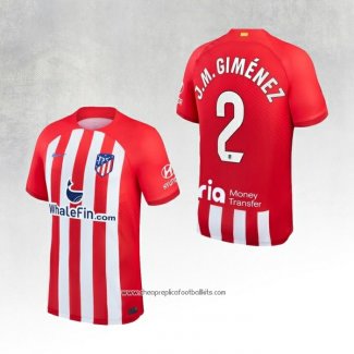 Atletico Madrid Player J.M.Gimenez Home Shirt 2023-2024