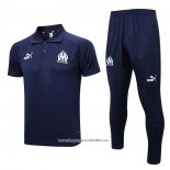 Conjunto Polo Olympique Marseille 2023-2024 Blue Oscuro