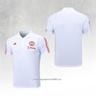 Manchester United Shirt Polo 2023-2024 White