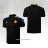 Manchester United Shirt Polo 2022-2023 Black