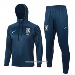 Sweatshirt Tracksuit Brazil 2023-2024 Blue