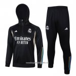 Sweatshirt Tracksuit Real Madrid 2023-2024 Kid Black and White