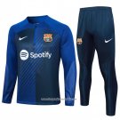 Sweatshirt Tracksuit Barcelona 2023-2024 Blue Oscuro