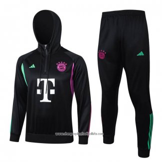 Sweatshirt Tracksuit Bayern Munich 2023-2024 Kid Black and White