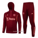 Sweatshirt Tracksuit Manchester United 2023-2024 Dark Red