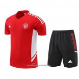 Tracksuit Manchester United 2022-2023 Short Sleeve Red - Shorts