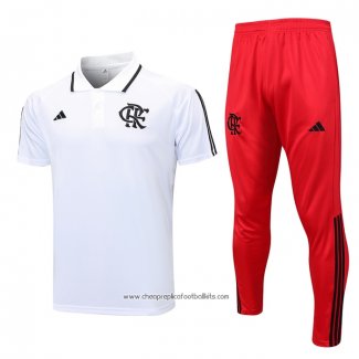 Conjunto Polo Flamengo 2023-2024 White