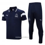 Conjunto Polo Olympique Marseille 2022-2023 Blue