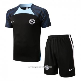 Tracksuit Inter Milan 2022-2023 Short Sleeve Black - Shorts