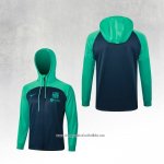 Chaqueta con Capucha del Barcelona 2023-2024 Blue and Green