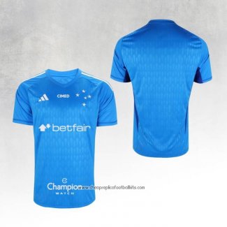 Cruzeiro Goalkeeper Shirt 2023 Blue Thailand