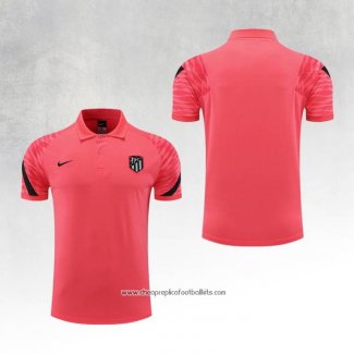 Atletico Madrid Shirt Polo 2022-2023 Rosa