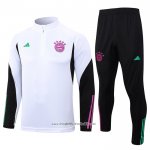 Sweatshirt Tracksuit Bayern Munich 2023-2024 Kid White