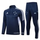 Sweatshirt Tracksuit Cruzeiro 2022-2023 Blue